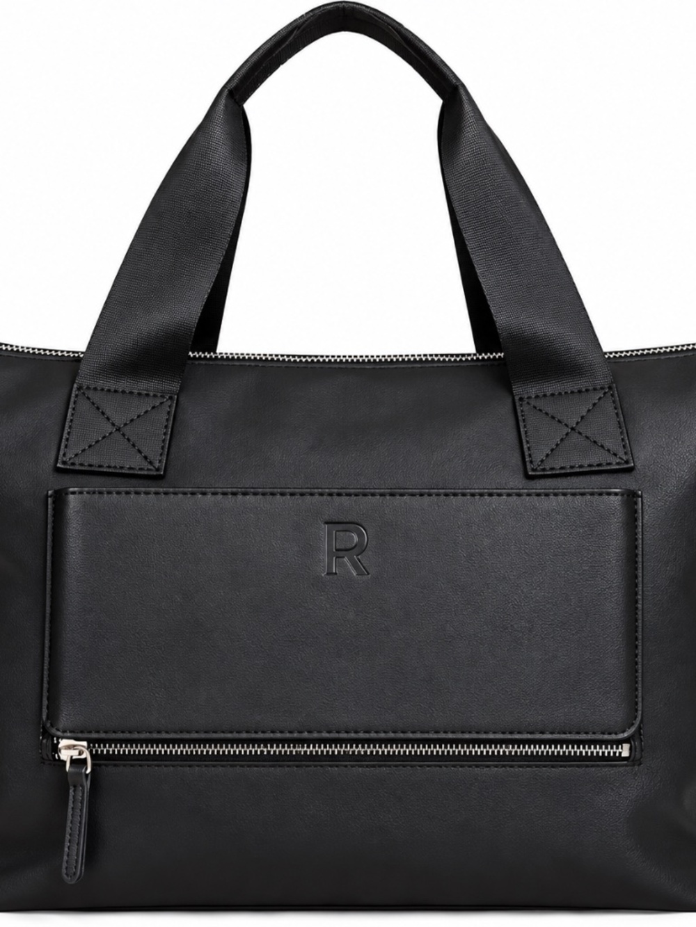 RESET Black Tote Bag Purse Shoulder Bag Detachable Strap New